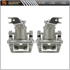 Pair For 2008-2012 Honda Accord Rear Brake Calipers With Bracket Accessories Kit