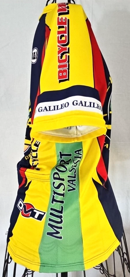 Louis Garneau Cycling Jersey Men's Med Bicycle World, USA, Santa Paula, CA - Image 3 of 4