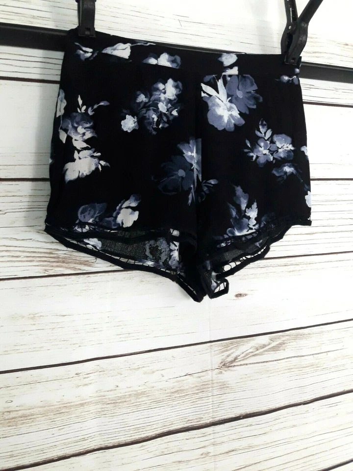 Pantalones Cortos Kendall & Kylie Mujer Talla M Multicolor Floral Espalda Elástico Crochet Dobladillo   Foto 3 de 4