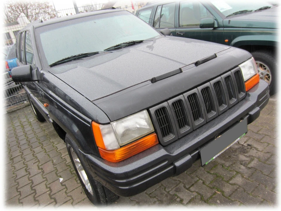 SUJETADOR DE CAPUCHA para Jeep Grand Cherokee ZJ 1993-1998 NARIZ FRONTAL MÁSCARA AFINACIÓN Foto 2 de 3