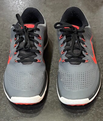 M Size 9.5 - Nike Lunar Cypress Golf Shoe Gray/Red
