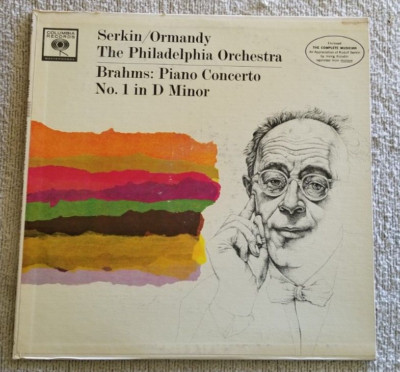 Rudolf Serkin - Brahms Piano Concerto No.1 In D Minor /Col. ML 5704/Mono LP 1962