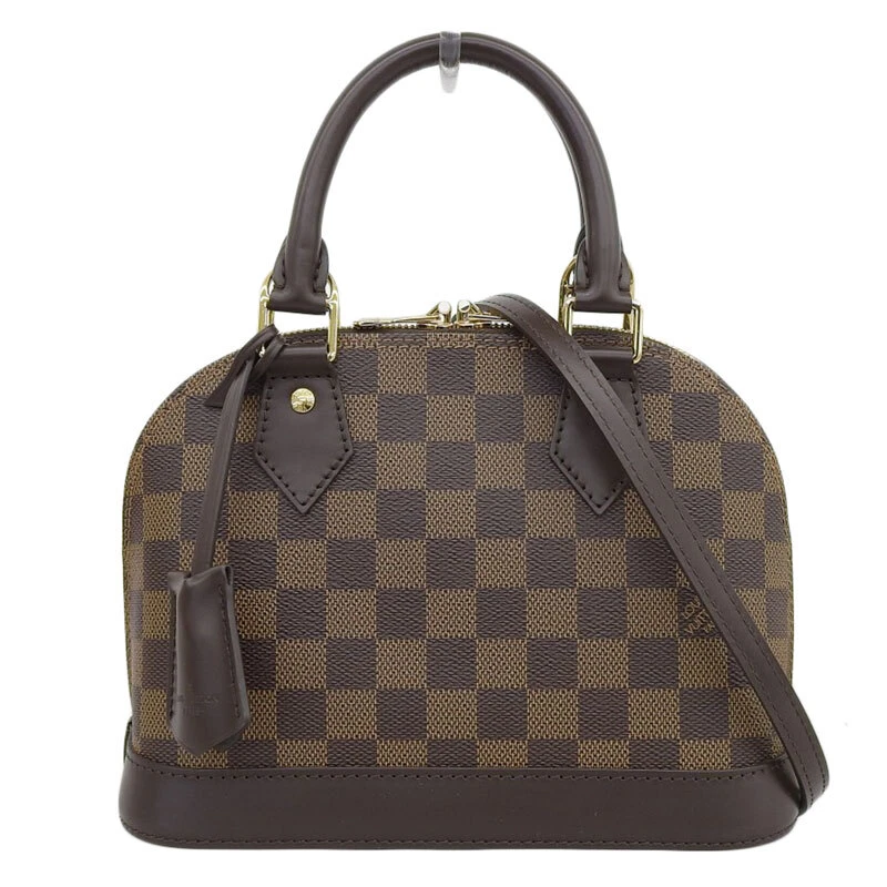Louis Vuitton Damier Alma Bb Way Bag Handbag Shoulder Ebene N41221