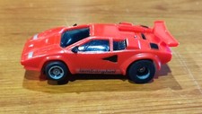 8924 Lamborghini Countach Red Tyco H0 Slot Car DO NOT SHIP TO USA