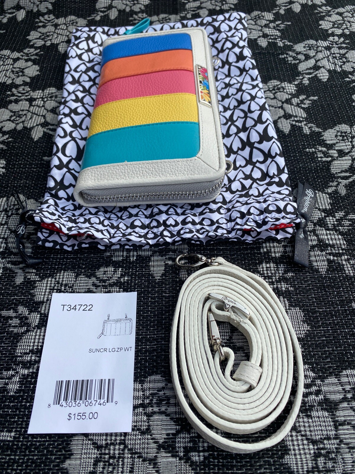 Brighton Suncatcher Sun Catcher Wallet Crossbody strap Large Zip eBay