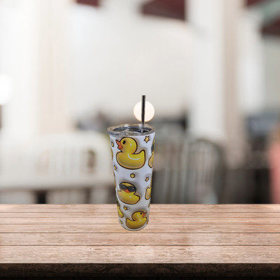 Rubber Duckies 20 oz Skinny Tumbler Perfect for both hot and cold beverages