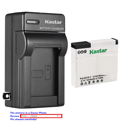 Kastar Battery Wall Charger for Yi AZ13 & Xiaoyi 1080P 16.0MP CMOS Sports Action