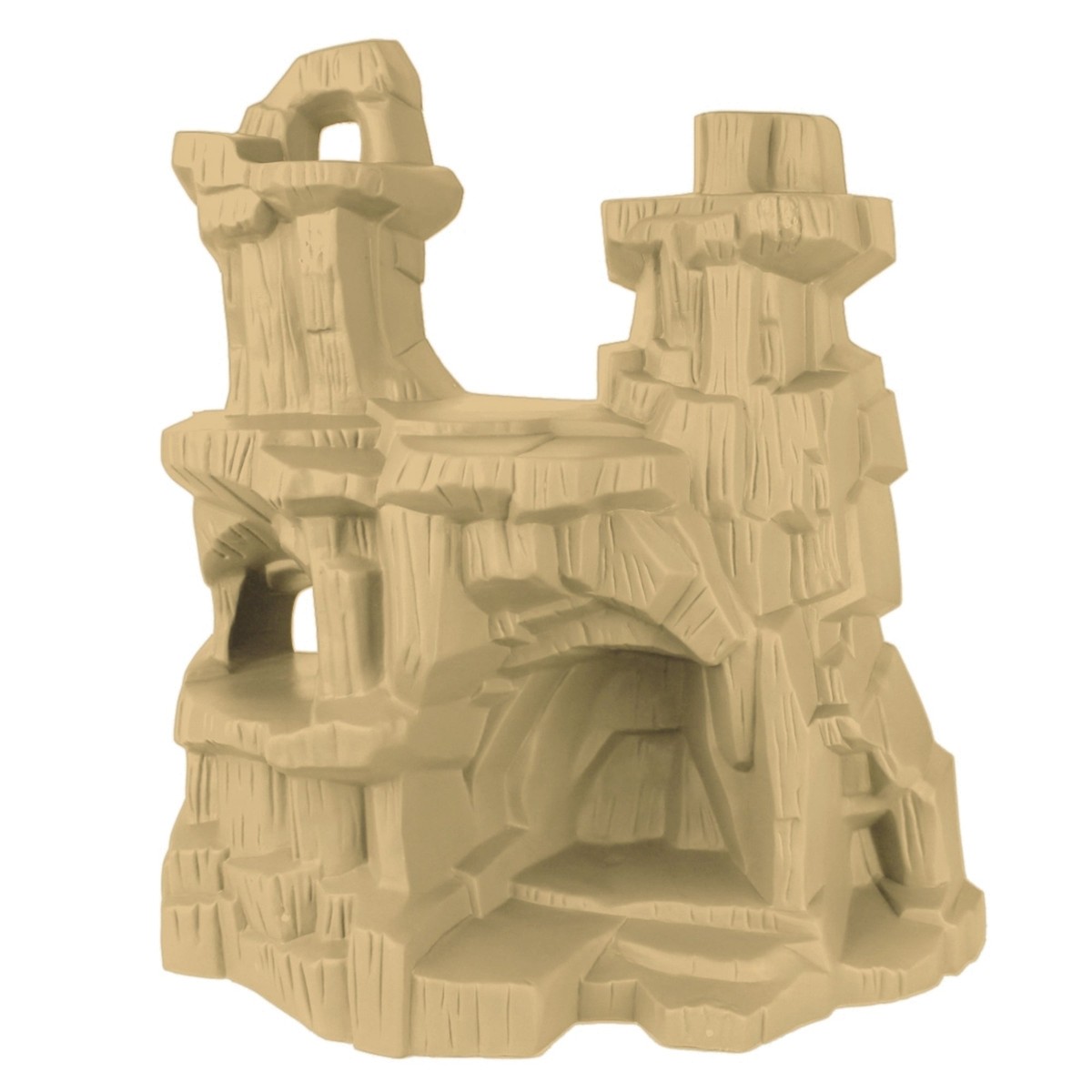 TimMee Processed Plastic Battle Mountain Tim Mee Army Men TAN Cave
