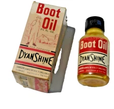 Dyanshine Leather Boot shoe Oil - for Preserving VINTAGE 3.5oz Box bottle