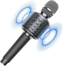 XZL Bluetooth Karaoke Microphone for Kids  Adults, Wireless Rechargeable