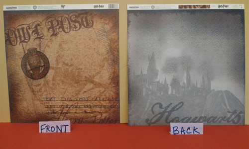 HARRY POTTER 12x12" Cardstock Scrapbook Paper, Quidditch Eeylops Owl Hogwarts 9¾ - Picture 4 of 11