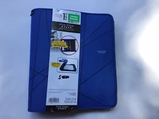1 1/2” Five Star Royal Blue zipper binder 13 5/8 x 12 1/8”