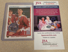 SCOTT NIEDERMAYER SIGNED 1990-91 UPPER DECK ROOKIE CARD #461 AUTO with JSA COA