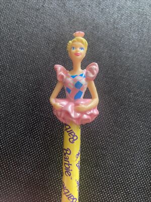 Vtg Applause 1990's Barbie Doll Yellow Pencil Topper Ballerina Princess Tutu
