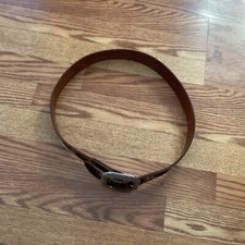 Women's Vintage Nocona Bucking Broncs Cowgirls Decals Leather Belt Size M