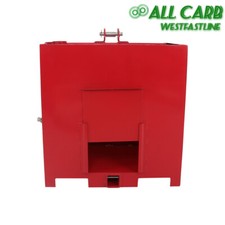 3 Point Category 1 Tractor Loader Ballast Box 2" Hitches Quick Tach Attachment
