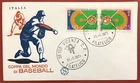 FDC ITALY - 1973 - 1st Intercontinental Baseball Cup (Complete Series)