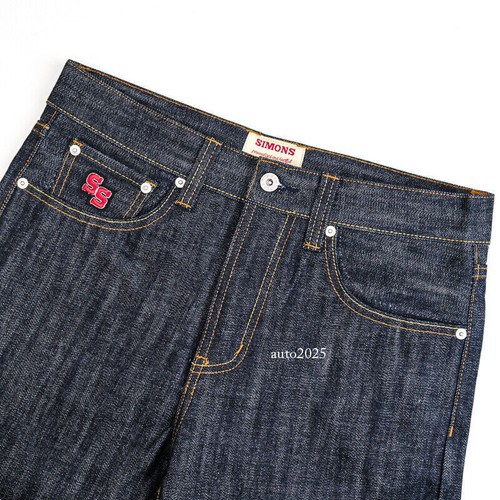 Simons 17oz Heavyweight Selvedge Denim Pants Vintage Casual Straight-leg Jeans - Picture 9 of 23