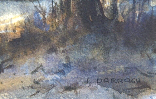 AUSTRALIAN WATERCOLOUR BY LESLEY DARRAGH EILDON AUTUMN 1988 38cm x 28cm P10 - Picture 4 of 5