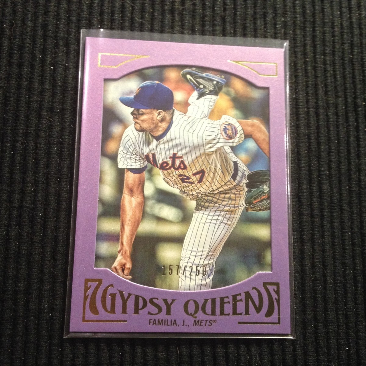 その他 TOPPS GYPSY QUEEN 2016 TOPPS GYPSY QUEEN #75 JEURYS FAMILIA *PURPLE FRAMED