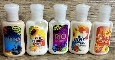 Bath Body Works Lotion Lot Rio Aruba Coconut Bali Wild Rumberry Bali  Mango