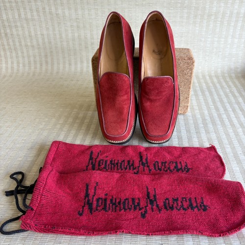 Jil Sander Platform Moc Loafers Womens Sz 36 EU 6 US Maroon Suede Leather Shoes - 第 3/21 張圖片