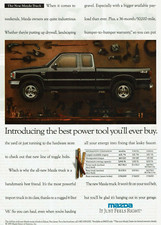 1994 Vintage Print Ad Mazda 4x4 Truck Best Power Tool Black It Just Feels Right