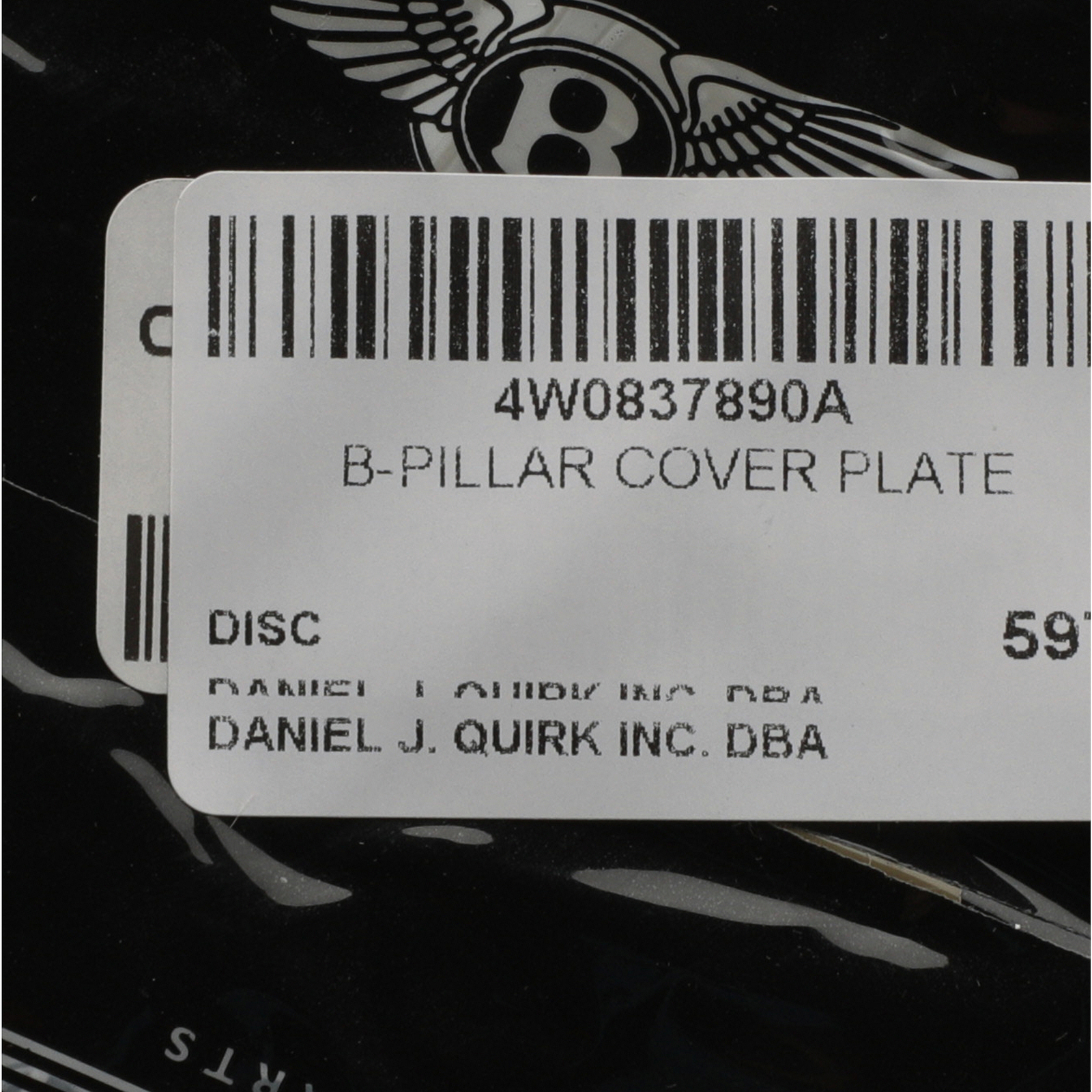 Genuine Bentley 2013+ Continental Flying Spur Pillar Cover Plate Trim 4W0837890A