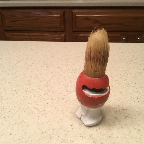 Vintage Men's Shaving Barber Brush Animal Hair Broken Bristles NICE - Picture 2 of 8