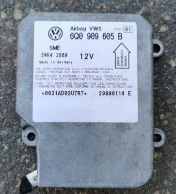 Airbagsteuergerät  für VW, Seat, Skoda 6Q0 909 605 B INDEX 01