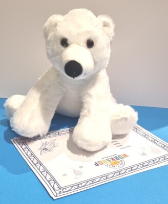 Build A Bear Eisbär neu mit Etikett Geschenk  