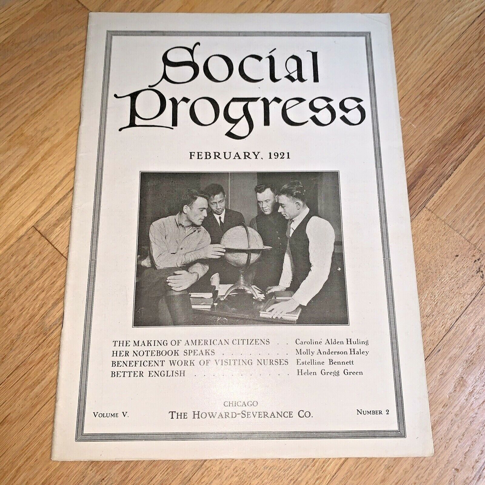 Feb 1921 SOCIAL PROGRESS Magazine A of price online shopping - HOWARD-SEVERANCE Making
