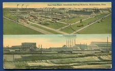 Middletown Ohio oh East side plant American Rolling Mills Co 1916 postcard