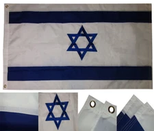 3x5 Embroidered Sewn Israel Country Premium Quality Nylon Flag DOUBLE SIDED