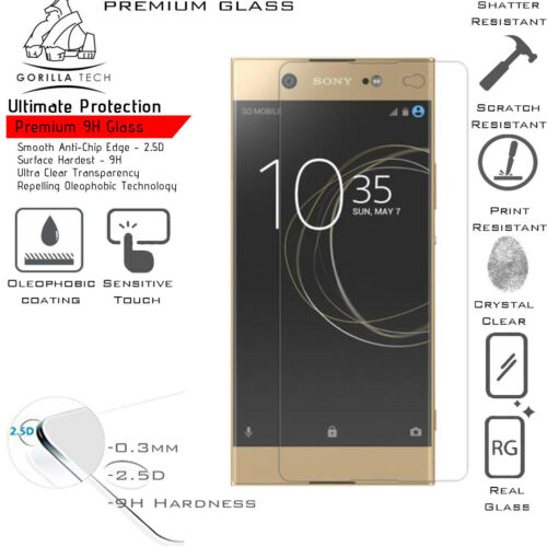Sony Xperia XA1 Ultra Genuine Gorilla Tech Brand Tempered Glass Screen Protector - Picture 2 of 7