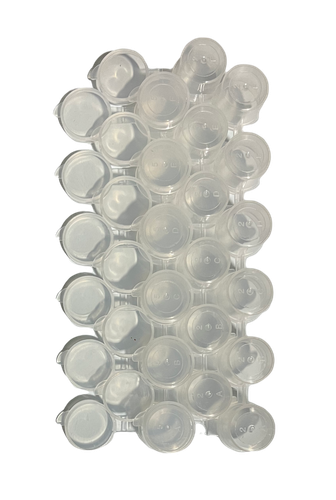 Mini Empty Paint Pot Pod 6 Strips Plastic Container with Lids 3ml Storage 54 Pot - Picture 3 of 4