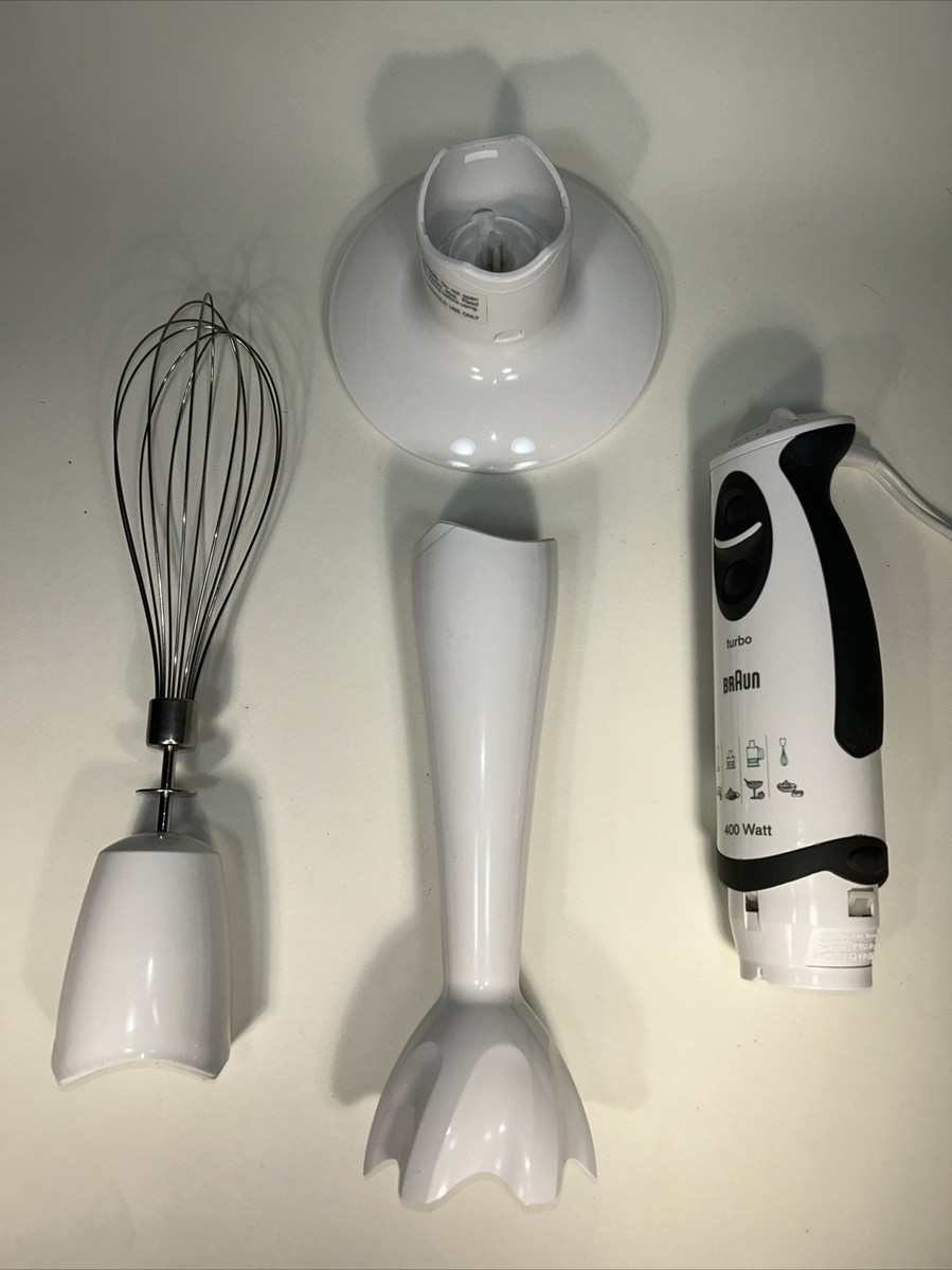 Braun 400 Watt Turbo Immersion Blender Kit(WORKS)Without Pitcher & Blender Shaft Braun 400 Watt Turbo Immersion Blender Kit(WORKS)Without Pitcher & Blender Shaft
