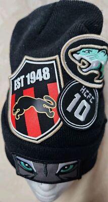 Puma Hometown Heroes  Mid Fit Black Hat With Cat Patches (One Size) Cap