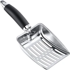 SevenYing Cat Litter Scoop Metal Scooper, Stainless Steel Sifter