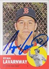 2012 Topps Heritage #168 Ryan Lavarnway Boston Red Sox AUTO SIGNED