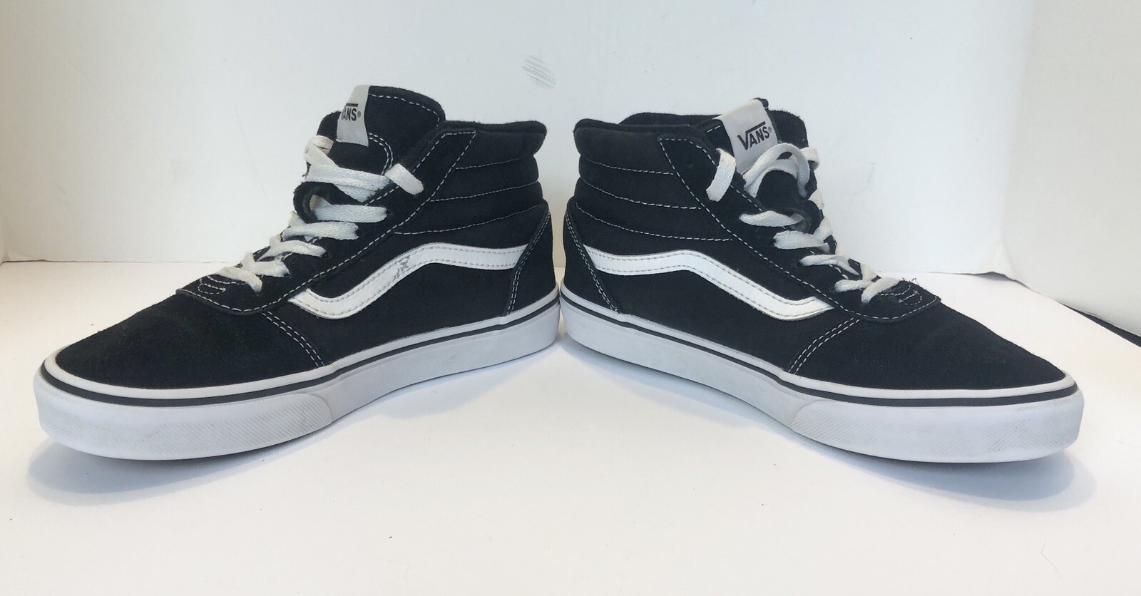 Vans Old Skool High Tops Kids Size 5 Shoes Black/White Canvas Sneakers 500714 thumbnail 5