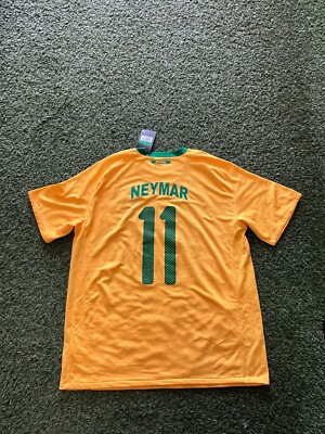 Nike Brasil Men's Home Jersey 10/11 Legend Neymar #11 - Yellow | eBay