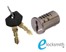 Garage Roller Door Lock Barrel - 2 Keys - Suits B&D Gliderol Steel Line Strammit