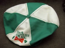 Vintage Original 1970's Budweiser Beer St Patricks Day Button Down Front Hat