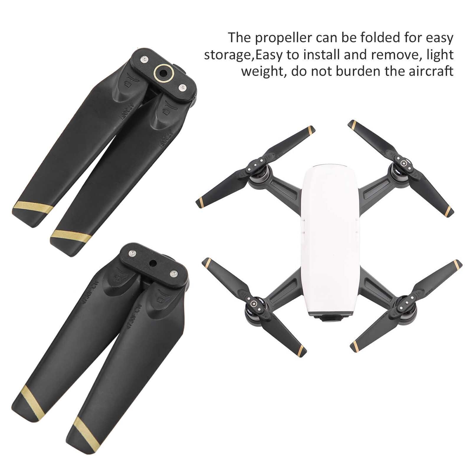2pcs Propeller for DJI Spark Drone Quick Release Folding Blades 4730F Props-image