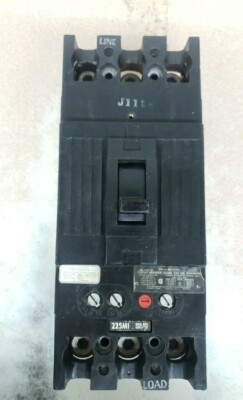 GE TFK236F000 3 pole 225 amp 600v Circuit Breaker TFK236225 