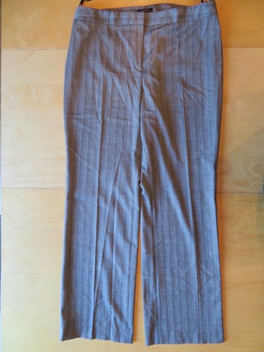 Stretch Gray Straight Dress Pants Size 