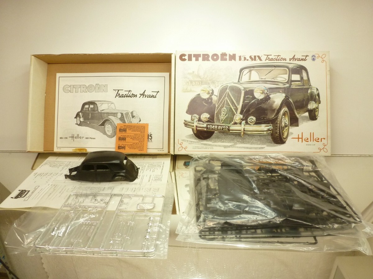 HELLER 763 CITROEN 15 SIX TRACTION AVANT - BLAC 1:24 - UNBUILT KIT 