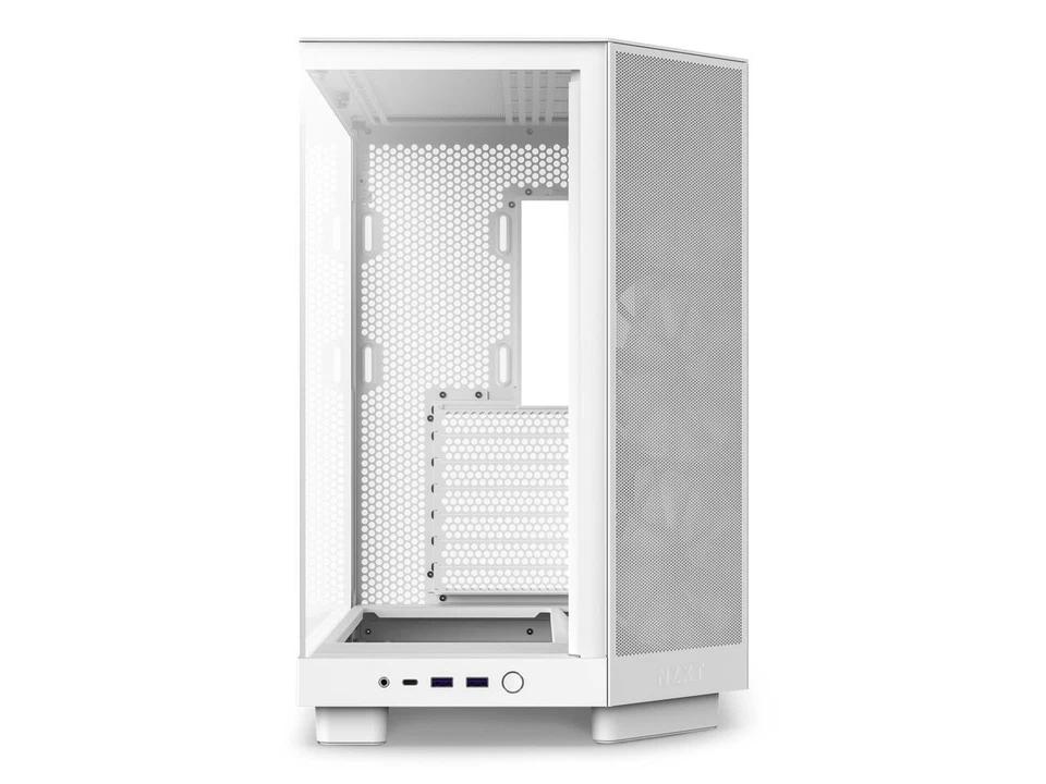 NZXT H6 FLOW - Compact Dual-Chamber Mid-Tower Airflow ATX PC Case, White - Image 4 of 4