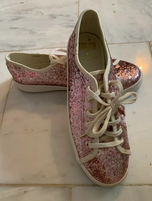 rose gold glitter kate spade keds